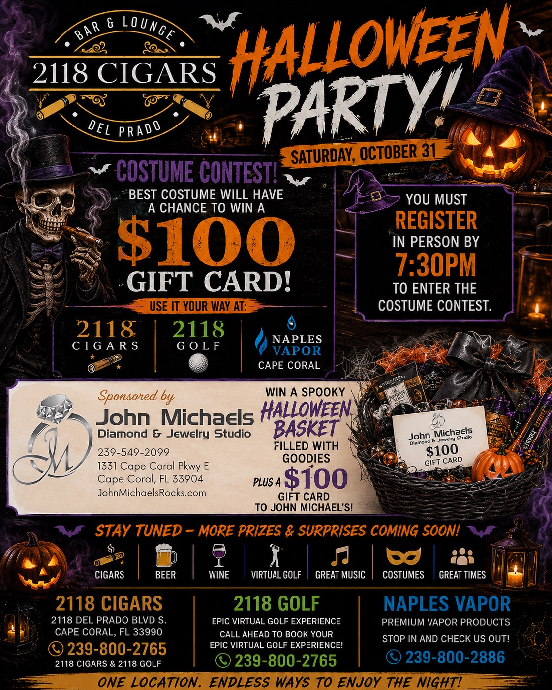 Halloween Party at 2118 Cigars