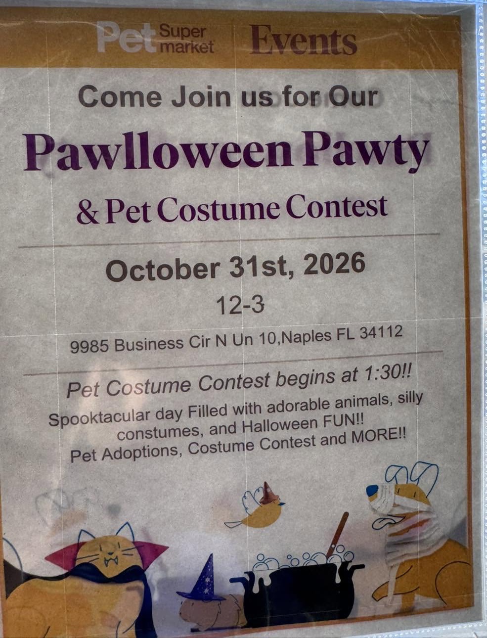 Pawlloween Pawty & Pet Costume Contest