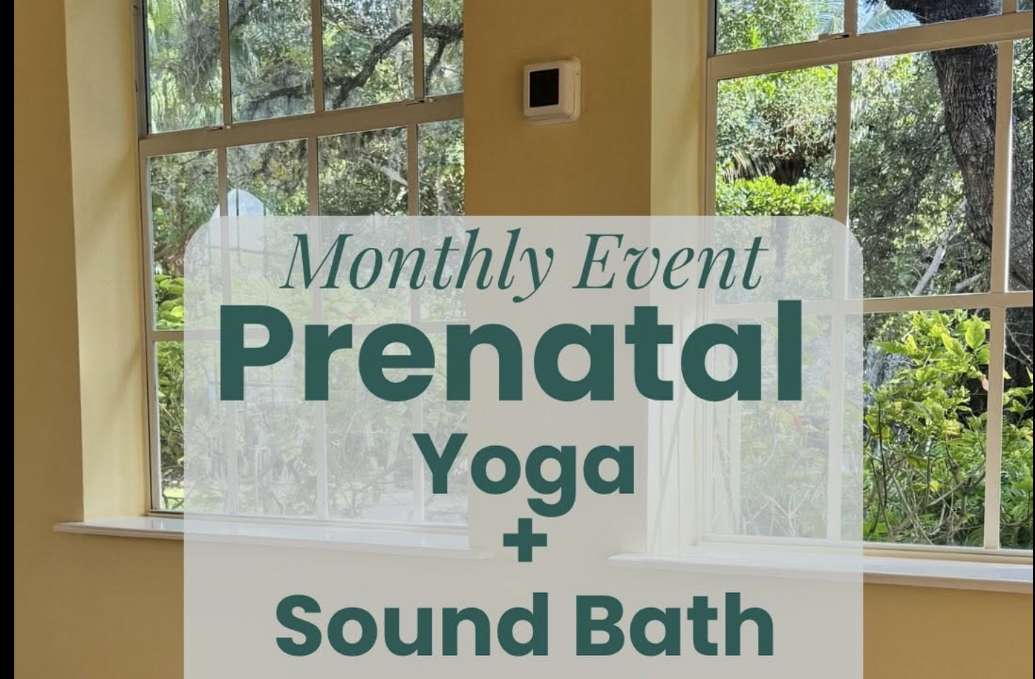 Prenatal Yoga & Sound Bath