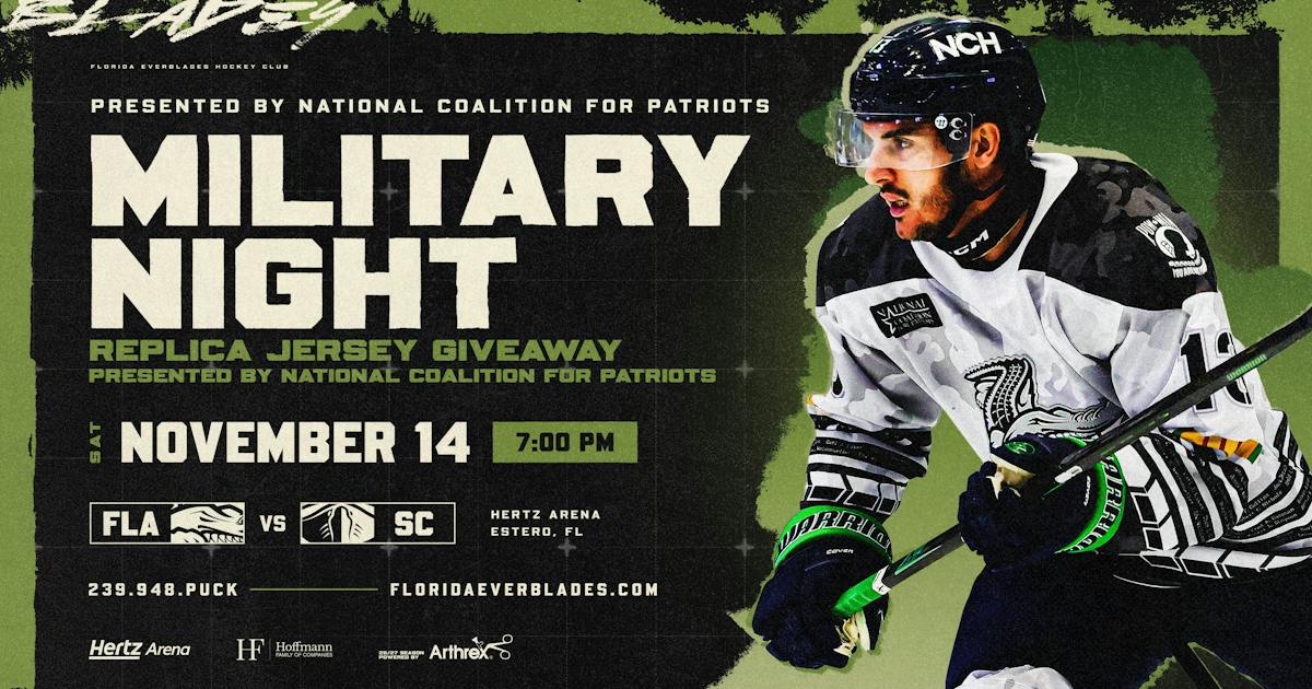 Military Night: Everblades vs. South Carolina Stingrays