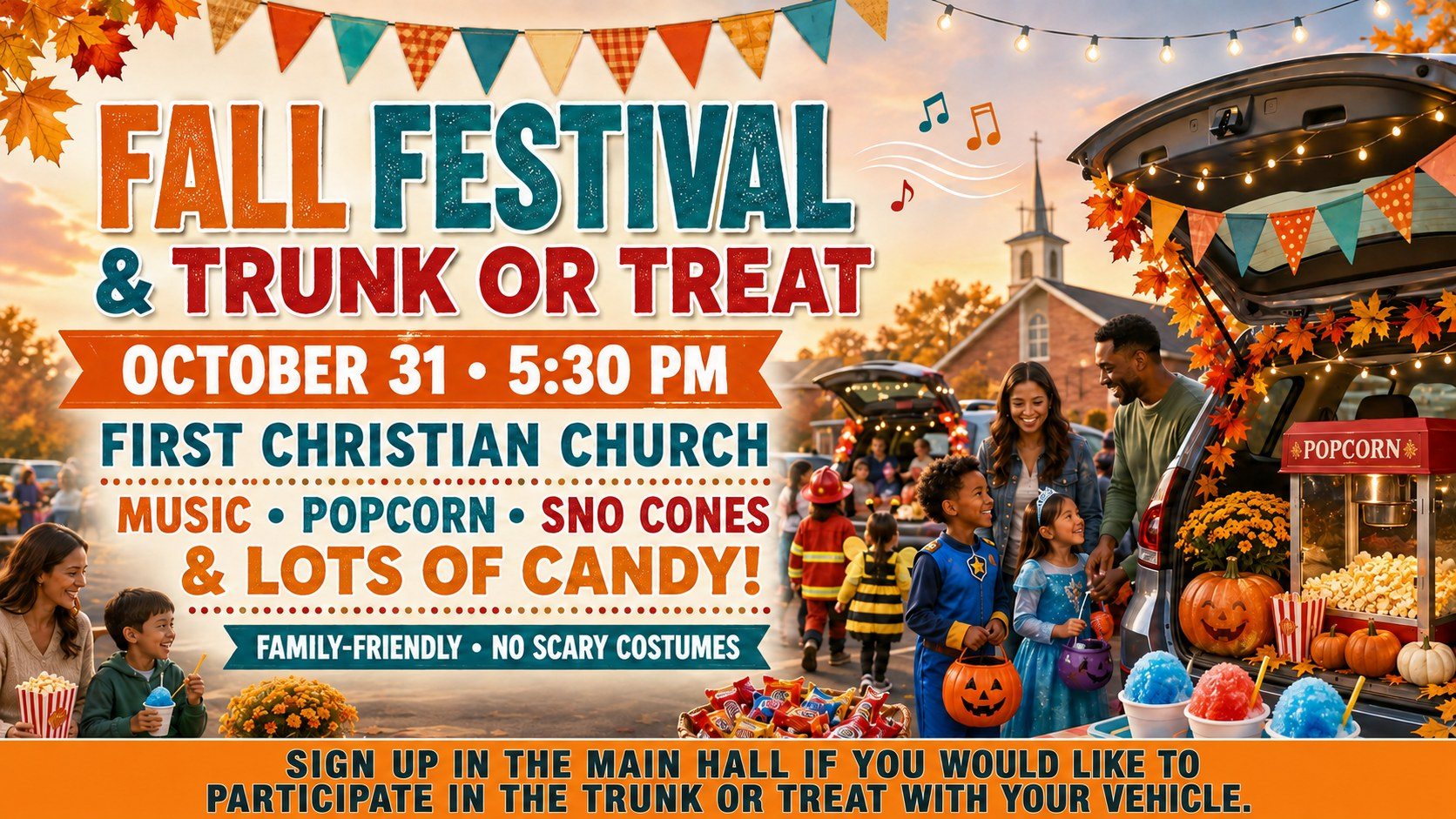 First Christian Church Fall Festival & Trunk or Treat