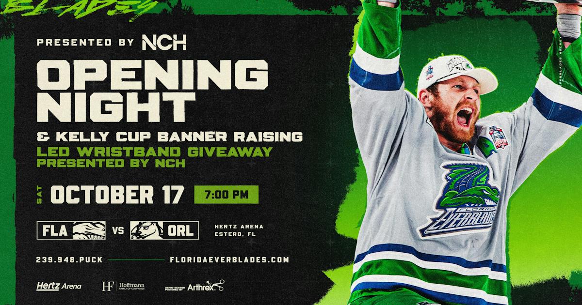 Banner Raising/Opening Night: Everblades vs. Orlando Solar Bears