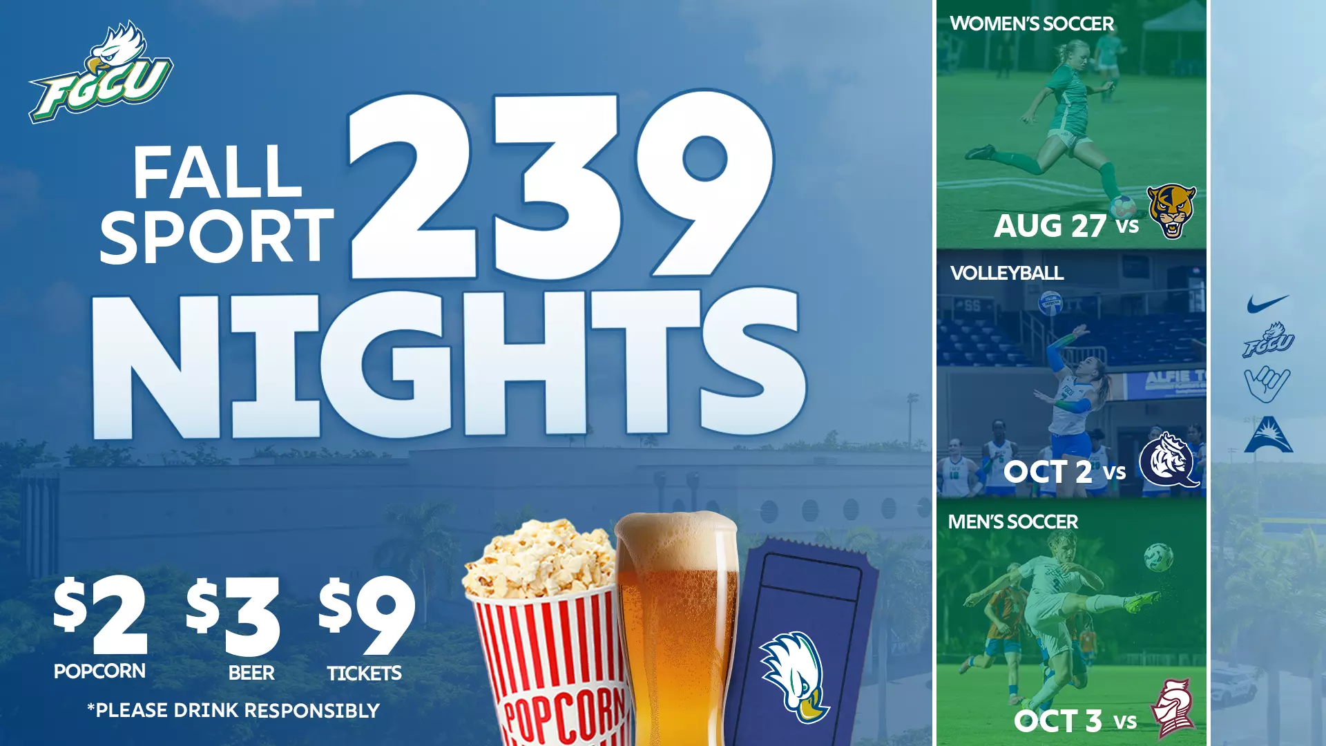 FGCU Men's Soccer: Fall Sport 239 Night