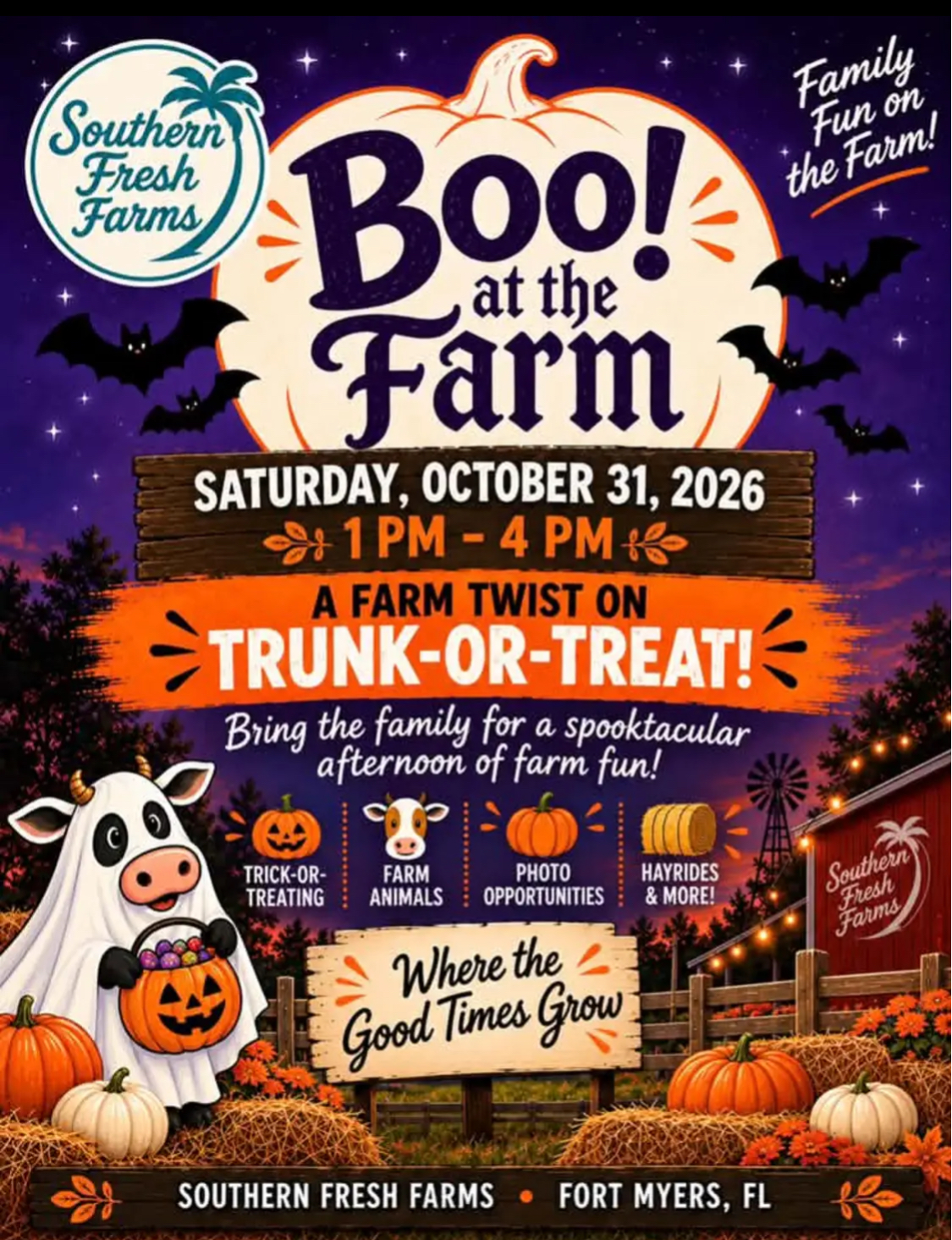 Boo at the Farm Trick or Treating