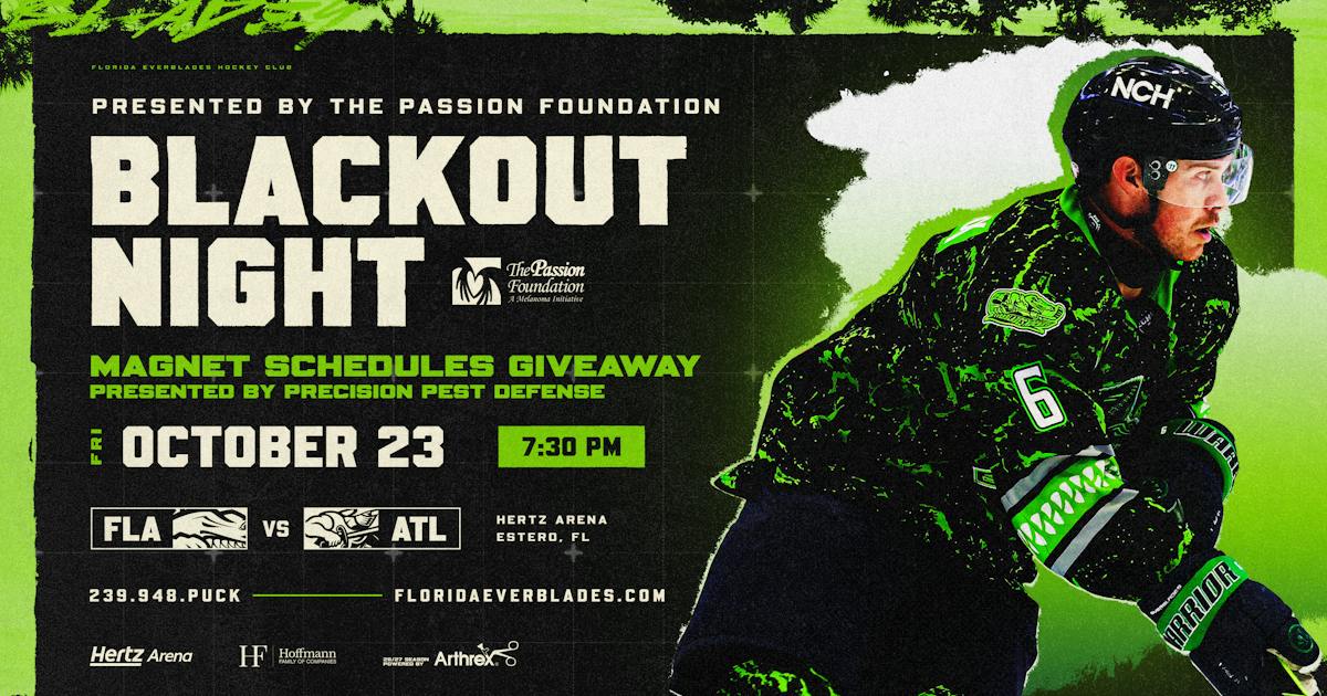 Blackout Night: Everblades vs. Atlanta Gladiators